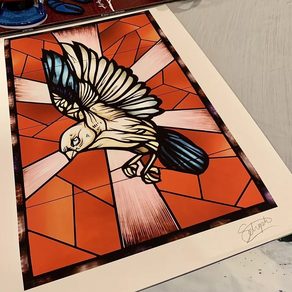 Signed Schoph Sparrow I - (Rare Artist Proof) Libtech/Volcom Snowboard Artist